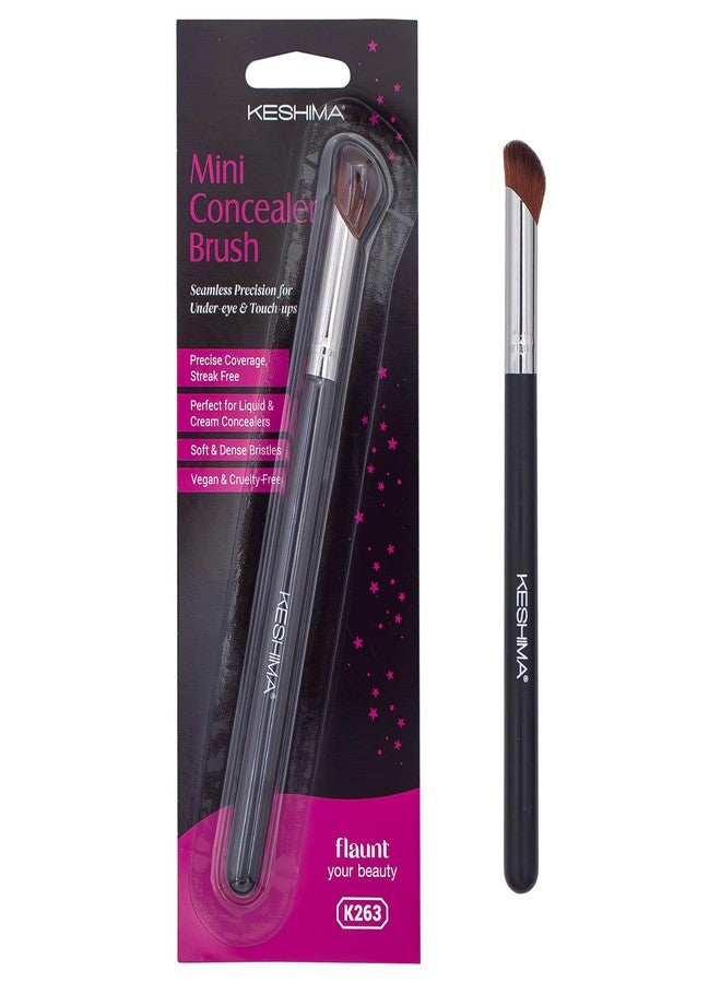 Keshima Mini Concealer Brush by Keshima, for Under Eye, Nose & Precision Touch-Ups ; Seamless Blending, Streak-Free Finish with Soft Dense Bristles for Liquid, Cream & Powder ; Vegan & Cruelty-Free - Image 1